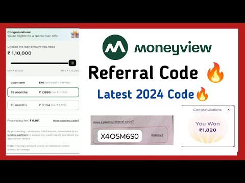 Money View Referral Code 🔥| Money View Ka Referral Code Latest 🎉