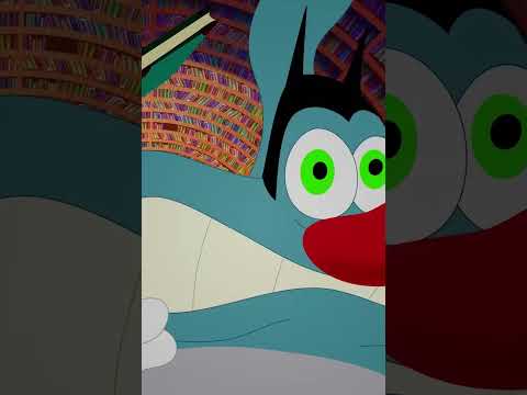 No noise in the library please #Shorts #oggy | Cartoon for kids