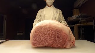 【WAGYU】和牛 ウチモモ 分割法 TopRound Topside 肉磨き