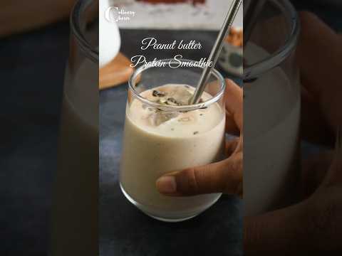 || Peanut Butter Protein Smoothie || #shorts #viral #smoothie #protienshake #recipe