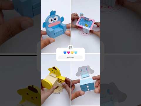 4 Cute Miniature Paper Crafts #shorts #art #craft ##miniature