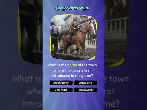 What is the name of the town where the gang is first introduced in the game? #rdr2 #no_commentary_tv