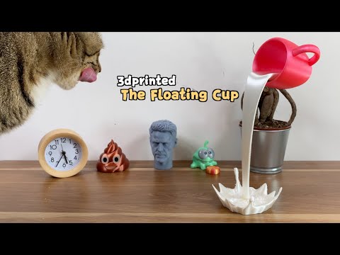 3D printed floating cup：an amazing design！#shorts