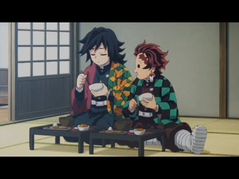 Tanjiro stalking Giyu Demon Slayer Scene