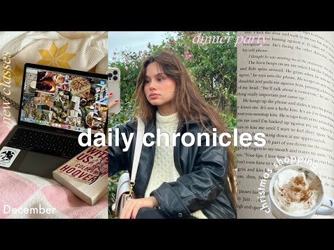 daily chronicles🍃| new classes🎧, night party🕯, shopping 🛒