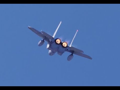 岐阜基地　今日もハイレートで離陸　機動飛行訓練　F15　2024.10.21