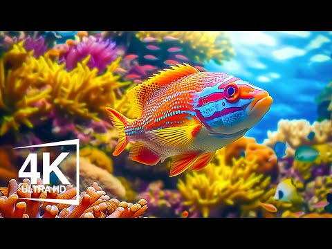 The Peculiar World of Marine Reptiles | Aquarium 4K VIDEO | Discover the Serenity of Sea Animals #23