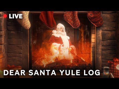 🔴LIVE: Dear Santa Christmas Yule Log! | 24/7 Fireplace Stream w/ Movie Scenes | Paramount Movies