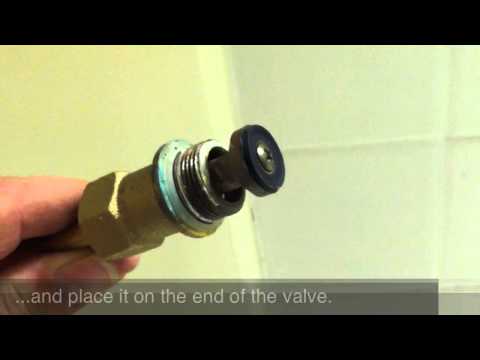 Changing a washer on a Price Pfister bathtub valve