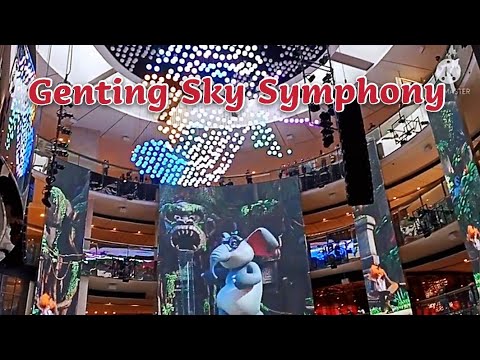 云顶Sky Avenue。超美的Sky Symphony音乐幻灯表演。