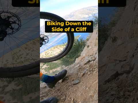 They were not expecting that 😳 #mtb #cliff #ride #bike