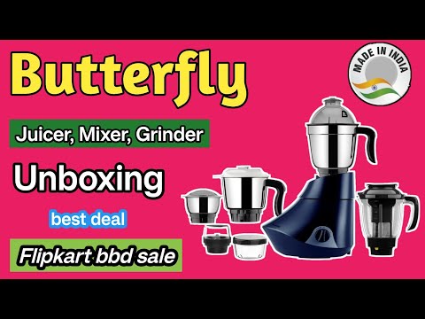 Butterfly Plus 750 W Juicer, Mixer & Grinder  | Rapid Plus | 5 Jars  | 2 years warranty 🔥  unboxing