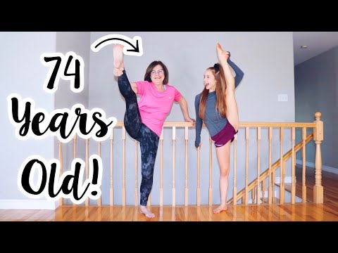 Teaching Flexibility to my 74 Year Old Grandma!