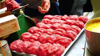 100Kg a day! Hamburgers from a long-established diner in Asakusa attract many people!