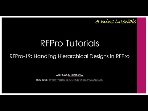 RFPro-19: Handling Hierarchical Designs in RFPro