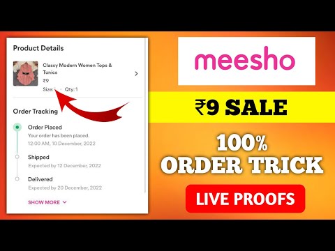 🔥 Meesho 9 rupees sale time | Meesho 9 rs sale order trick | free shopping loot today