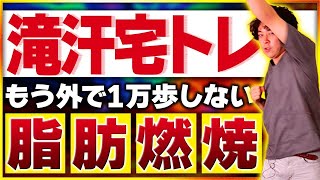 【10分滝汗ダイエット】1万歩歩くよりコレやって!!みるみる痩せて血糖値抑制間違いなし🔥【おウチDE脂肪燃焼有酸素】