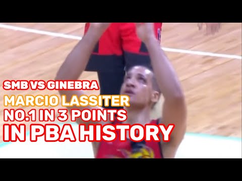 SAN MIGUEL VS GINEBRA HIGHLIGHTS MARCIO LASSITER NO.1 IN 3 POINTS SA PBA HISTORY