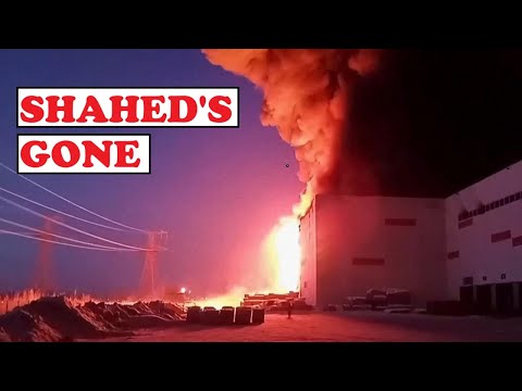 THAT WAS A BOOM: UKRAINE DESTROYS HUGE WAREHOUSE FILLED WITH SHAHED DRONES || 2024