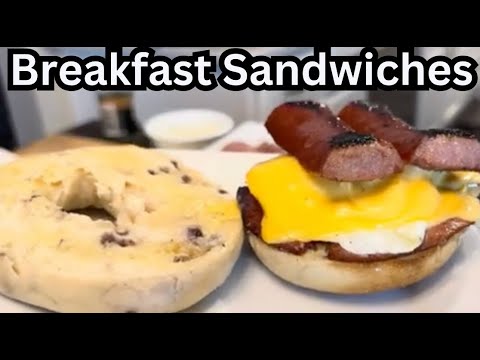 Making Breakfast Sandwiches For Family