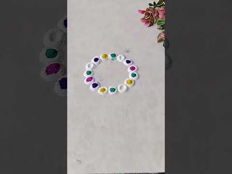 Easy beginners rangoli #shorts #shortsfeed #short #trending #viral