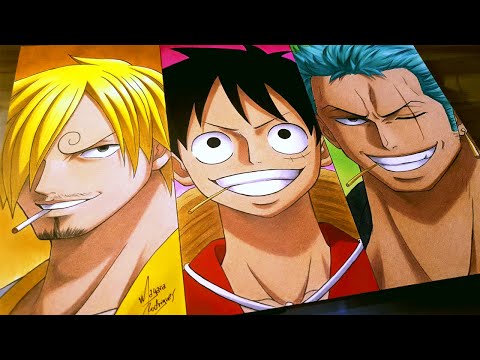 Drawing Sanji | Luffy | Zoro [ONE PIECE]