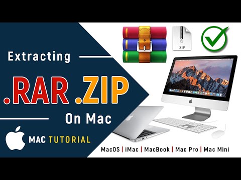 ✅ How to Open ZIP and RAR Files On Mac | Without Installing Winrar On MacOS - 2024