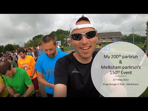 Running my 200th parkrun at Melksham parkrun's 150th event