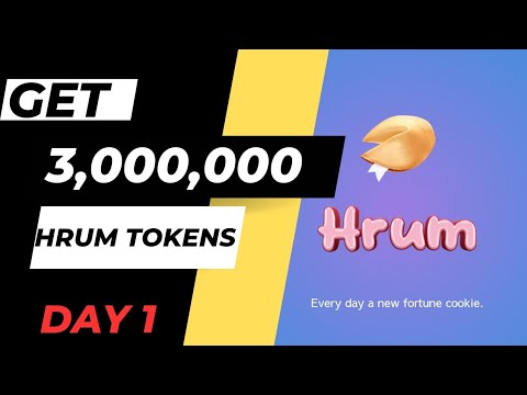 HRUM AIRDROP: GET 3 MILLION HRUM TOKENS|HOW TO PLAY HRUM AIRDROP