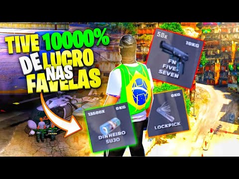 ROUBANDO LOOT EM FAVELAS um LUCRO INACREDITÁVEL com MOD MENU GTA RP