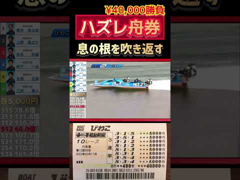 ハズレ舟券がまさかの大金に【競艇・ボートレース】