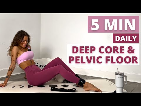 Do This 5 Min Deep Core & Pelvic Floor Workout 3x a week For FLAT TUMMY| No Repeat| No Equipment