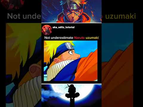 Not under estimate Naruto uzumaki | Sasuke vs Naruto | chidori vs rasingan first time | #naruto