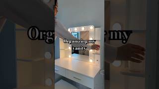 Organize with me! #vanitymakeup #makeupvanity #organizewithme #makeuphaul #vanityorganization