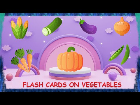 Vegetables Vocabulary | Talking flash cards | Learn vegetable Names #animatedflashcards