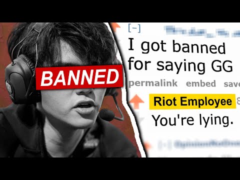 How RIOT GAMES Banned Players For Weird Reasons