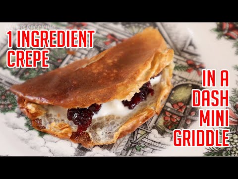 Dash Mini Griddle: 1 Ingredient Crepe | Noma Milk Crepe