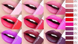 MAYBELLINE SUPER STAY MATTE INK LIQUID LIPSTICK!! | SWATCHES & REVIEW!!