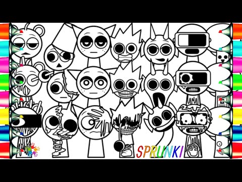 Incredibox Sprunki Phase 1 VS Phase 2 VS Phase 3 / Coloring Pages / NCS Music