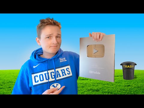 I gave away my YouTube play button...