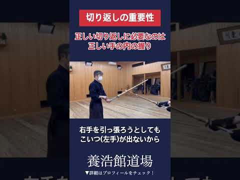 【剣道】正しい握りを鍛える切り返しの重要性 #kendo #shorts