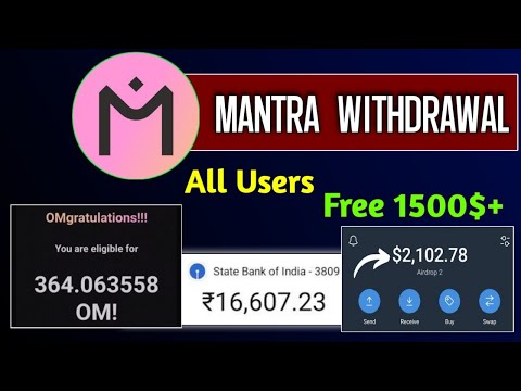 Earn 1500$ Free🔥 Biggest Crypto Airdrop | Mantra Airdrop $OM Withdrawal