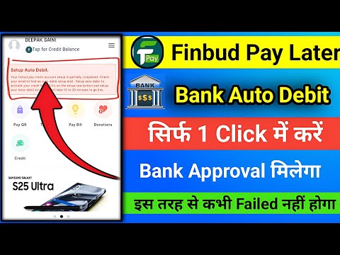 Finbud pay later bank auto setup kaise kare | Finbud pay later bank auto debit | Finbud pay later