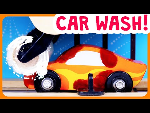 Videos for Toddlers and Babies to Learn Words - at the Car Wash! | Carwash | Toy Cars for Kids