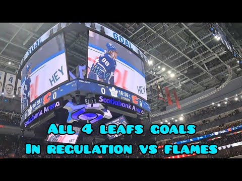 ALL 4 LEAFS GOALS IN REGULATION Vs Flames Nov 10th 2023 (READ DESC)