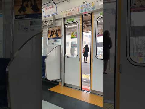 Empty Train to Kawagoe in Japan