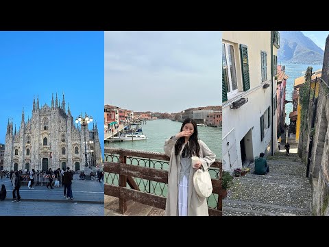 italy travel vlog !! 4 days in milan, lake como, and venice