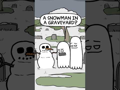 A Snowman in a Graveyard?