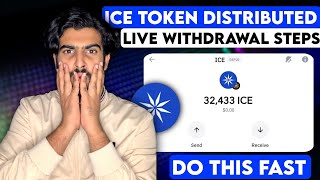 Ice Network Distribution Live | Ice Mining Token Complete Withdrawal Steps | crypto Loot #airdrops