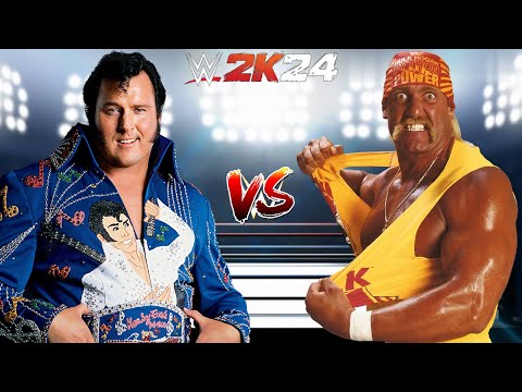 WWE 2K24 HONKY TONK MAN VS.HULK HOGAN NO HOLDS BARRED MATCH!